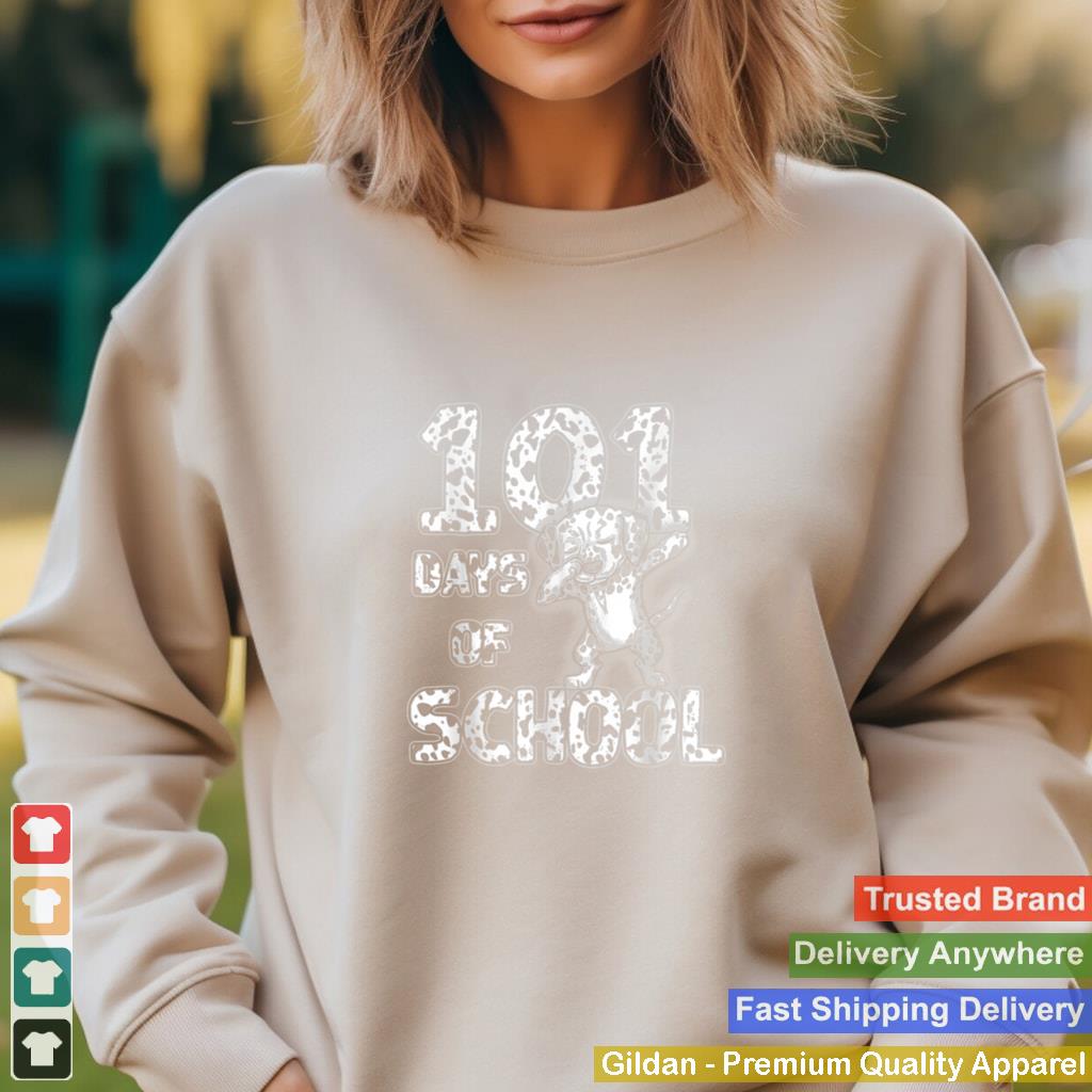 101 Days School Dabbing Dalmatian Dog 100 days Teacher shirt