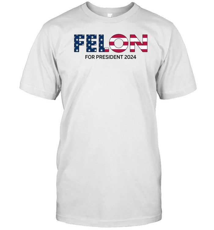 1 Womens Online Coach Wearing Felon For President 2024 Shirt