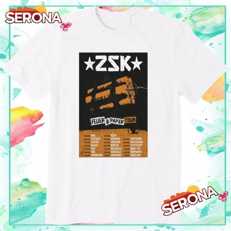 Zsk band feuer and papier 2025 shirt