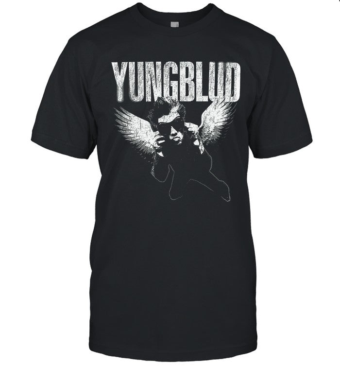 Yungblud Vintage Wash Wings Shirt New