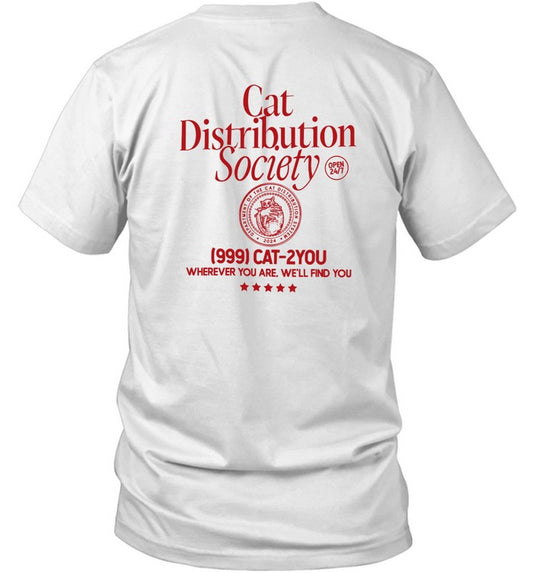 Weirdlilguys Store Cat Distribution Society Shirt