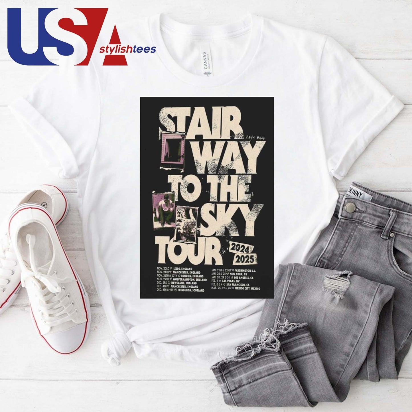 Zayn Malik Stair Way To The Sky Tour 2024-2025 Shirt