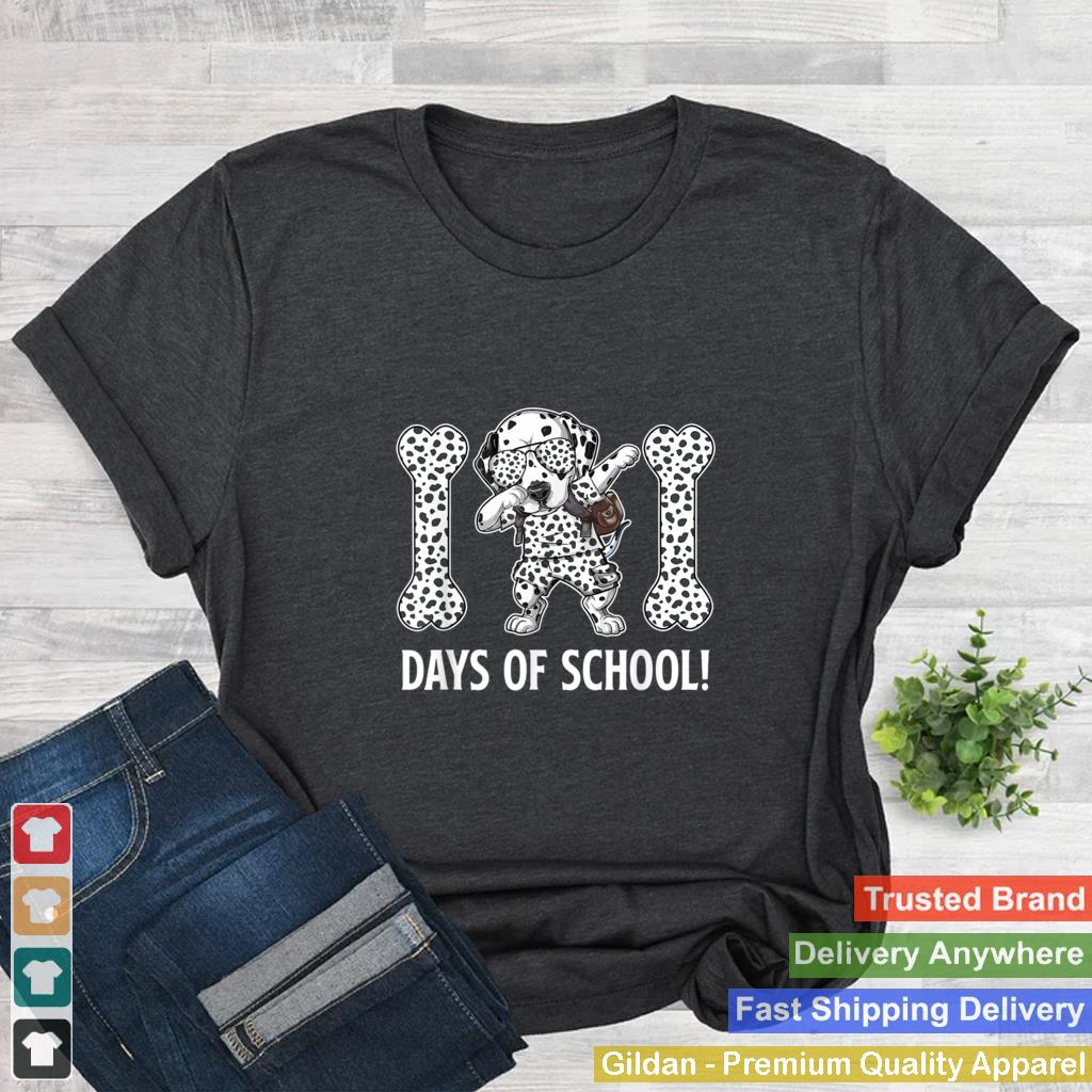 101 Days of School Dalmatian Dabbing Dog Teachers Kids Gift T Shirt