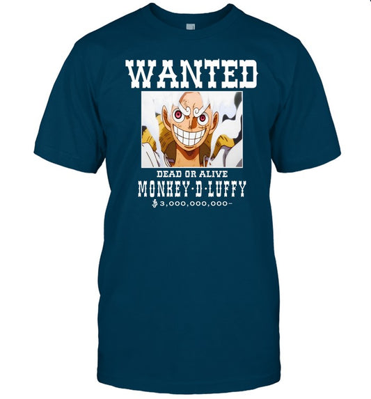 Wanted Dead Or Alive Monkey-D-Luffy t-shirt, hoodie, tank top, sweater and long sleeve t-shirt