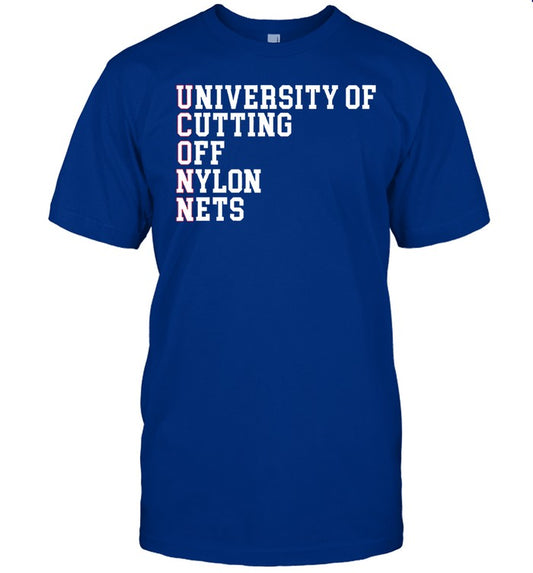 Uconn University Of Cutting Off Nylon Nets Blue Tee