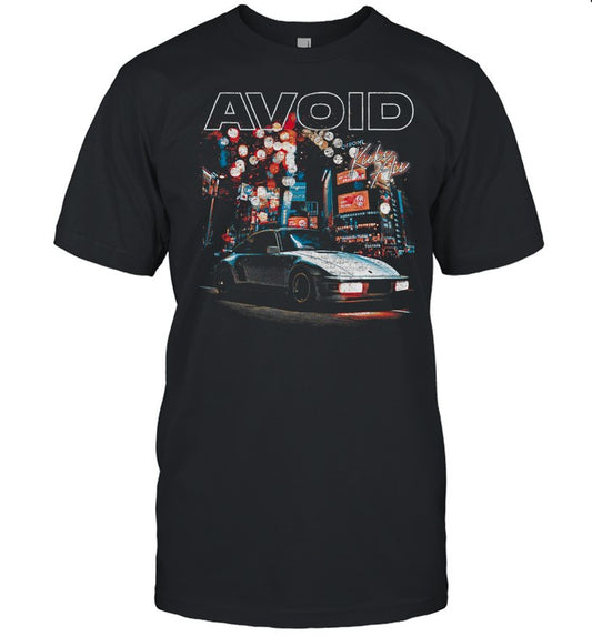 Thriller Records Avoid Car Black T Shirt