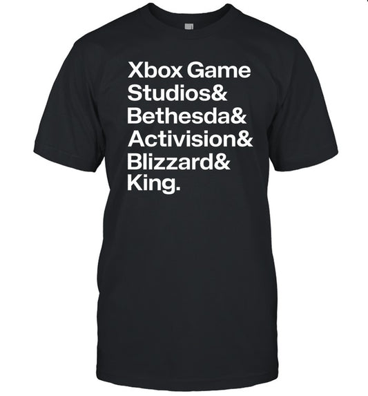 Xbox Game Studios Bethesda Activision Blizzard King Shirt