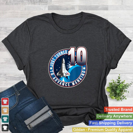 10th Birthday I To Advance Mankind I Kids Astronaut Costume T Shirt