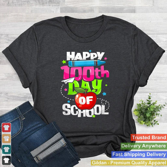 100th Day of School Teachers Happy 100 Days of School Shirt