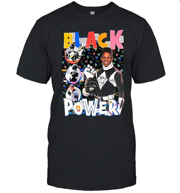 Walter Jones Black Power Ranger T-Shirt