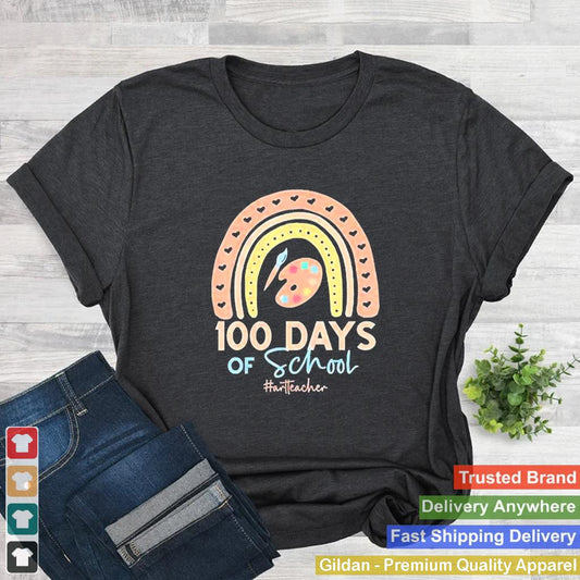 100th Day Of School Art Teacher Shirt