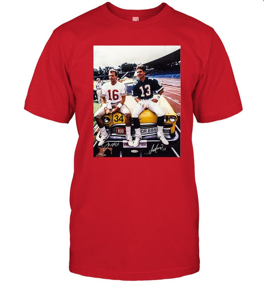 Vintage Joe Montana And Dan Marino Tee