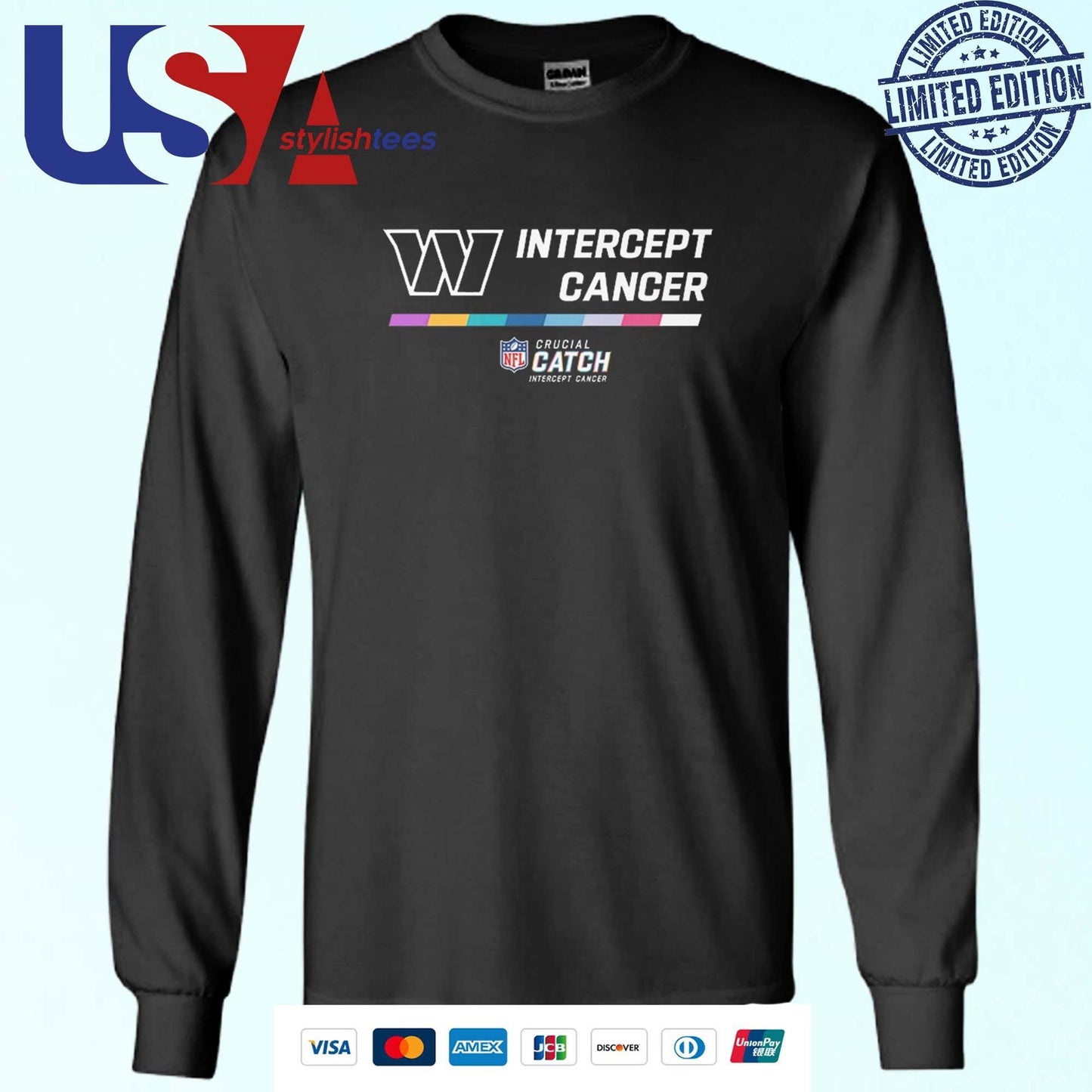 Washington Commanders 2024 NFL Intercept Cancer Crucial Catch Shirt