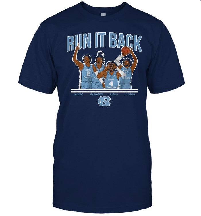 Unc Basketall Run It Back new Tee