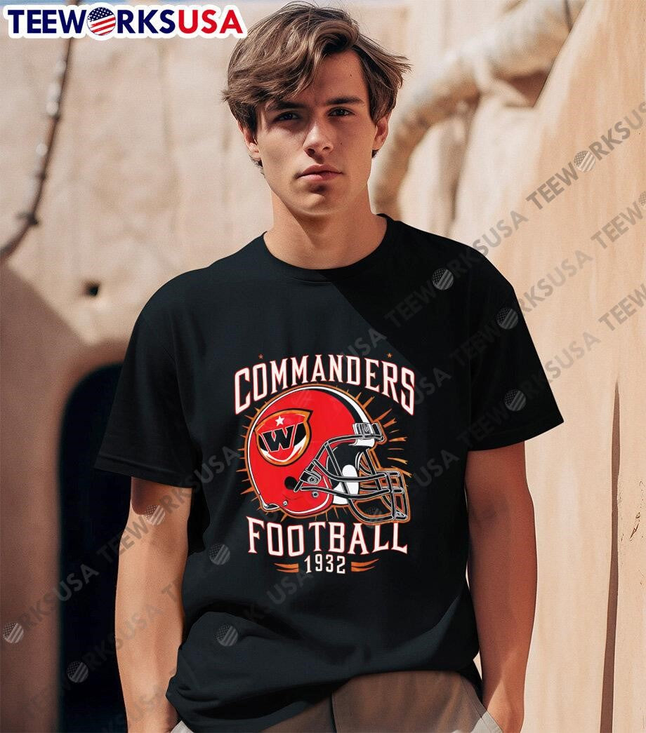 Washington Commanders Football helmet 1932 shirt