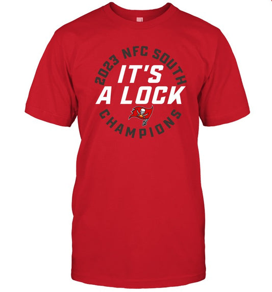 2023 NFC South It's A Lock Tampa Bay Buccaneers Champions T-Shirt