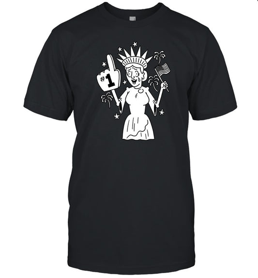 Theonion Lady Liberty Patriotic Joy Shirt