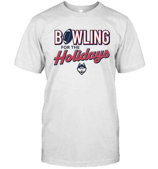 Uconn Huskies Bowling For The Holidays Tee