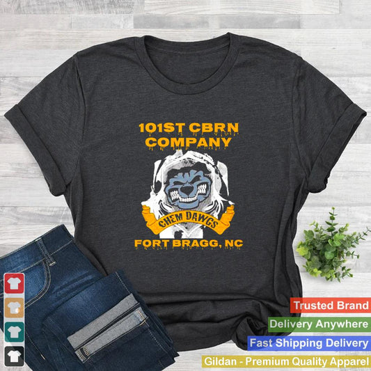 101st cbrn company chem dawgs fort bragg nc shirt