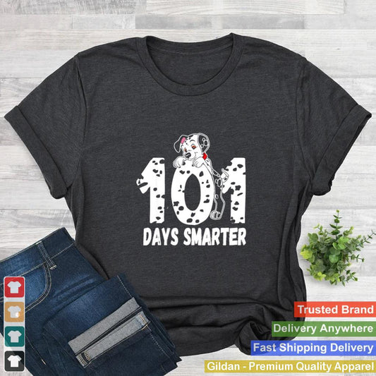 101 Days Smarter Dalmation Dog shirt