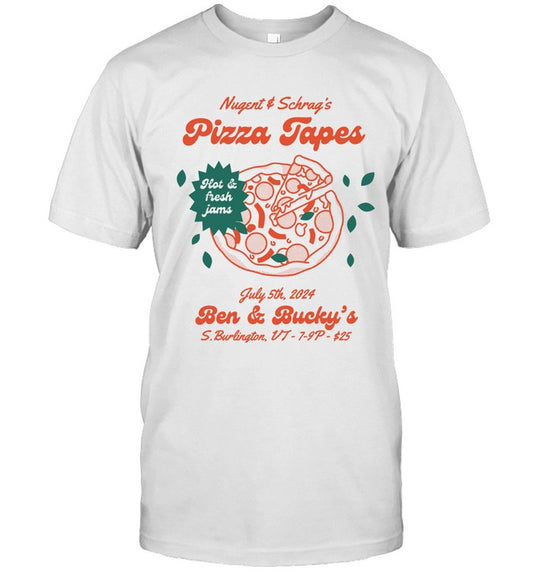 Zach Nugent & Matt Schrag’S Pizza Tapes July 5 2024 Ben & Bucky’S Calendar T Shirt