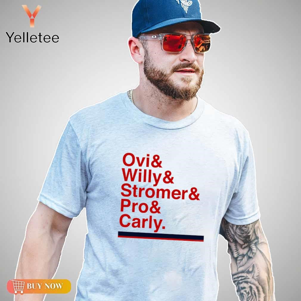 Washington Capitals ampersand Ovi Willy Stromer Pro Carly shirt