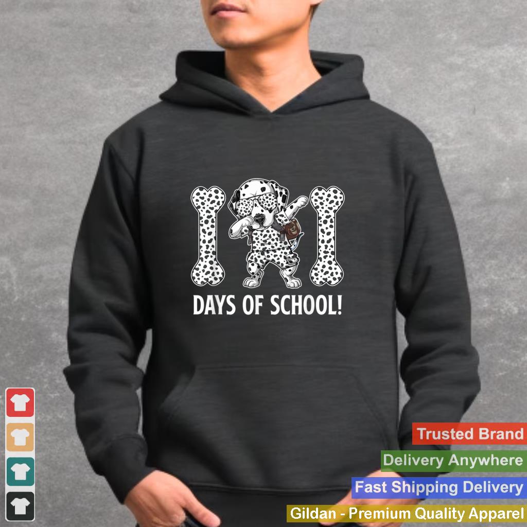 101 Days of School Dalmatian Dabbing Dog Teachers Kids Gift T Shirt