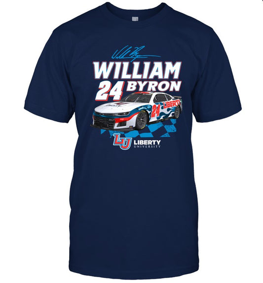 William Byron 24 Liberty University 2023 T-Shirt