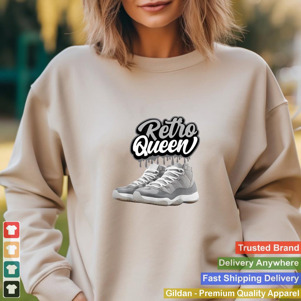 11 Cool Grey Sneaker Match Tees Retro Queen Merry Christmas T Shirt