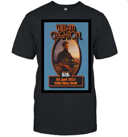 William Crighton 30 June 2023 Koln Blue Shell Poster Shirt