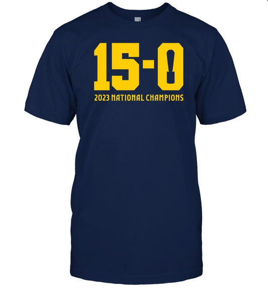 15-0 Trophy 2023 National Champions Shirts