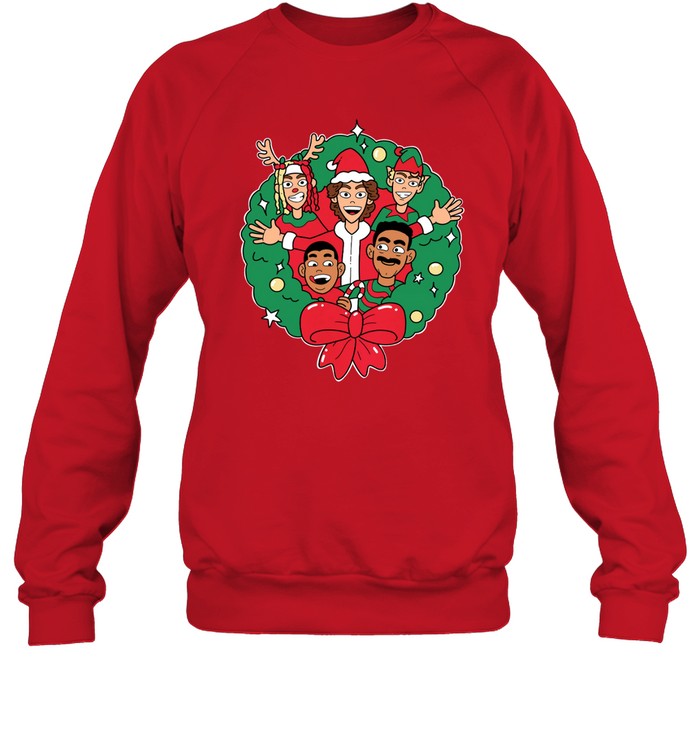 Wreath Christmas Baylen Levine Sweatshirt