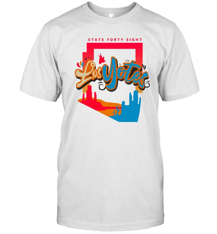 2023 Limited Los Yotes T-Shirt, Arizona Coyotes X State Forty Eight