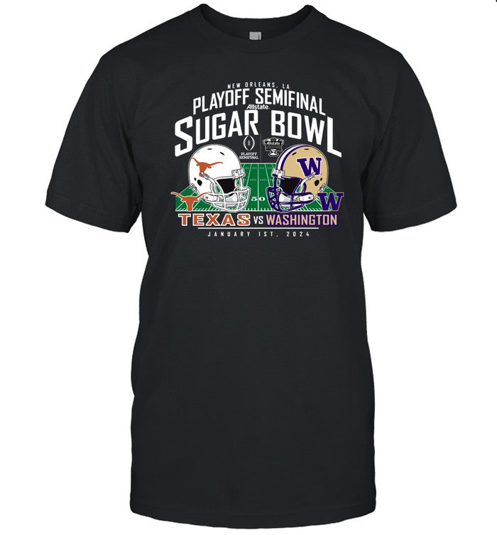 Washington Huskies vs Texas Longhorns 2024 Allstate Sugar Bowl T-Shirt