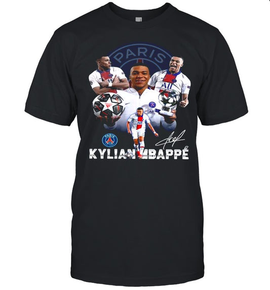 The Kylian Mbappe Paris Saint Germain Mvp For Uefa Champions League 2021 Signatures shirt