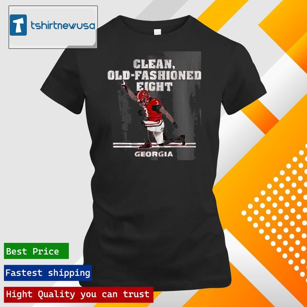 Top Georgia Football Nate Frazier Clean, Old-Fashioned Eight 2024 Shirts