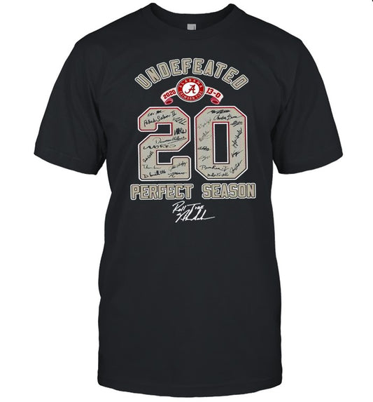 Undefeated 2021 13 0 20 Perfect Season Signature shirt