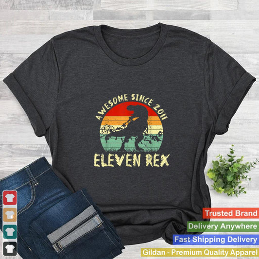 11 Rex 11th Birthday Shirt Third Dinosaur 11 Year Old T Shirt