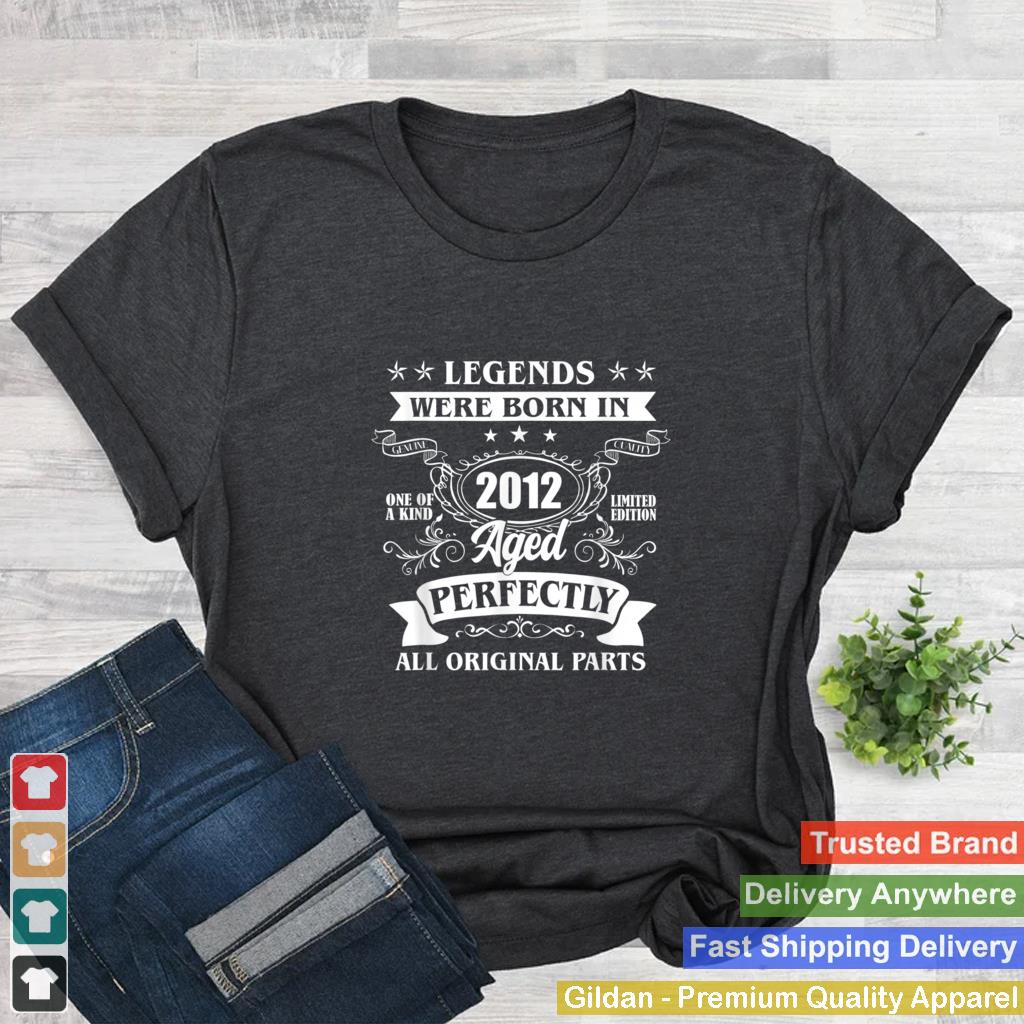 10th Birthday Tee Vintage Legends Born In 2012 10 Years Old T Shirt B09WN1Y5ZH