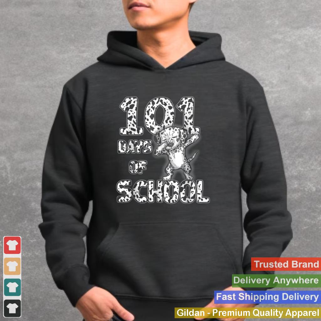 101 Days School Dabbing Dalmatian Dog 100 days Teacher shirt