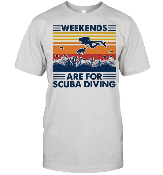 Weekends Are For Scuba Diving Vintage shirt