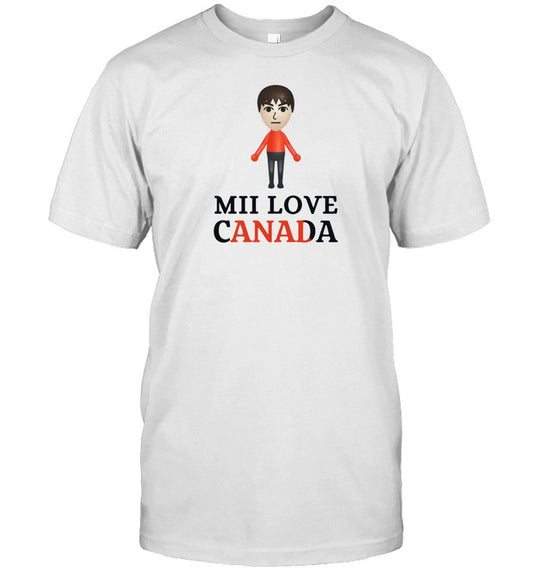 Unethical Threads Store Mii Love Canada Shirt