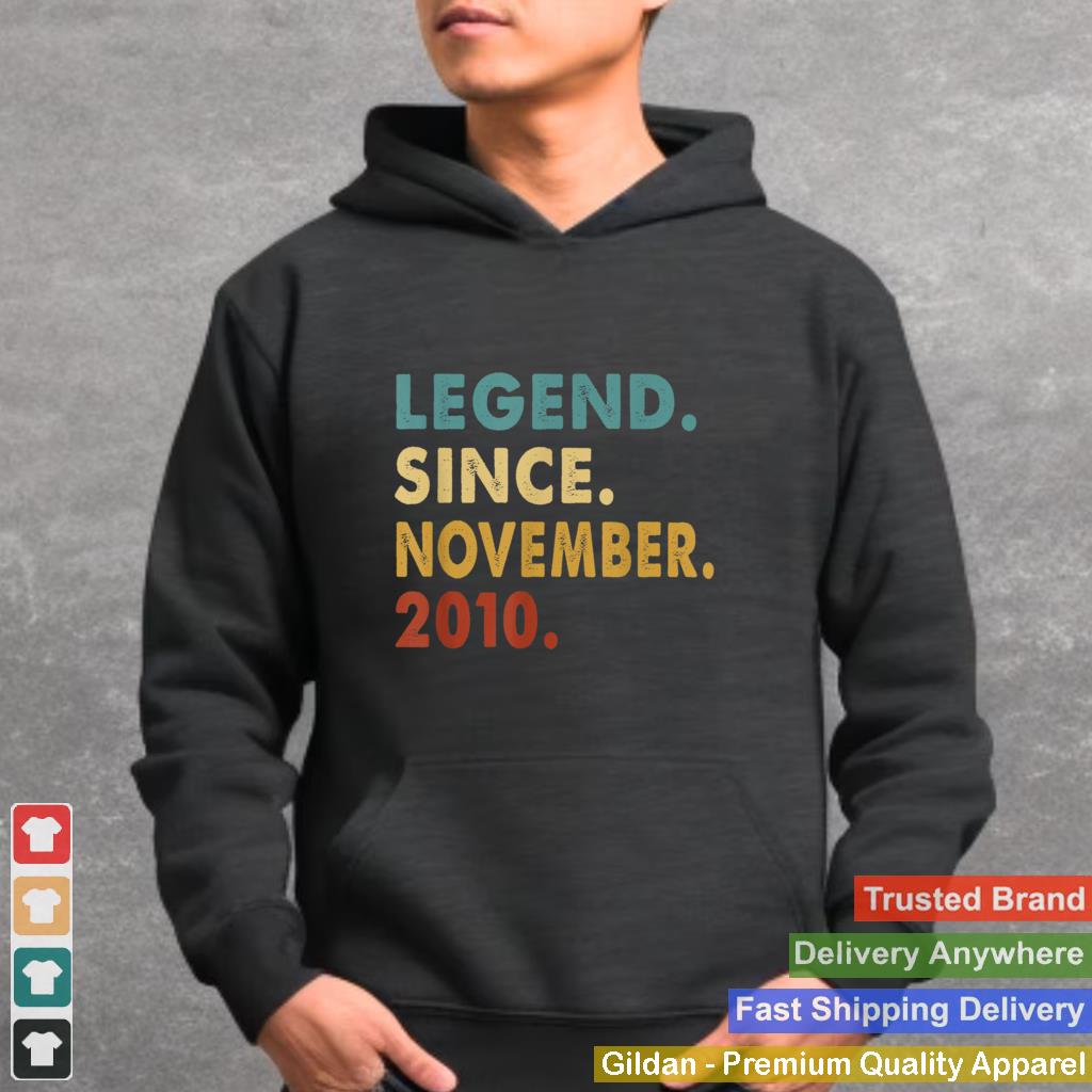 11 Years Old Gifts Epic Legend November 2010 11th Birthday T Shirt