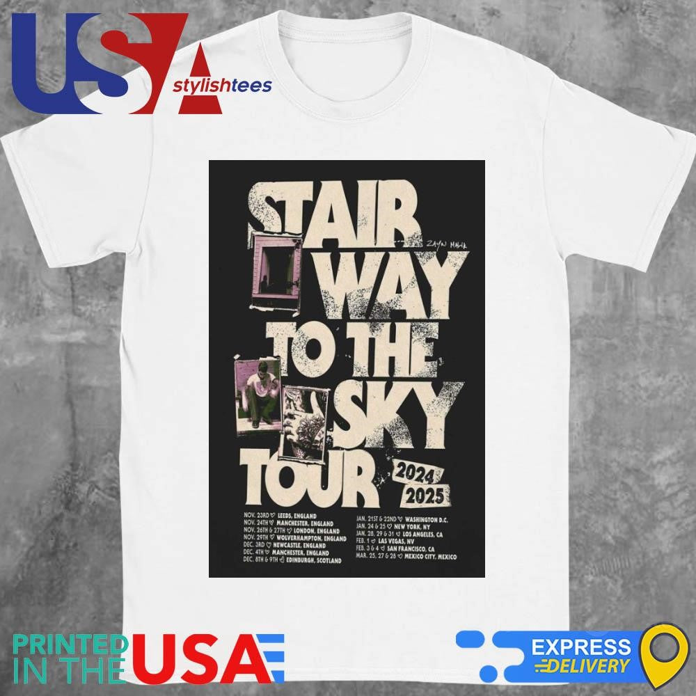 Zayn Malik Stair Way To The Sky Tour 2024-2025 Shirt