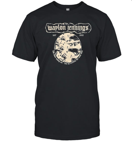 Waylon Jennings Low Down Leaving Sun T-Shirt