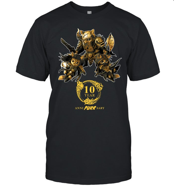 10 Year Anni Purr Sary 2024 Limited Shirt