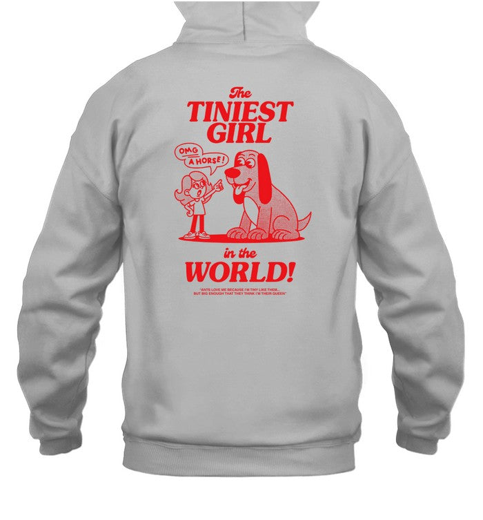 Tilly Oddy-Black The Tiniest Girl In The World Hoodie