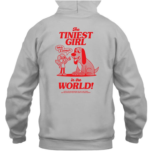 Tilly Oddy-Black The Tiniest Girl In The World Hoodie