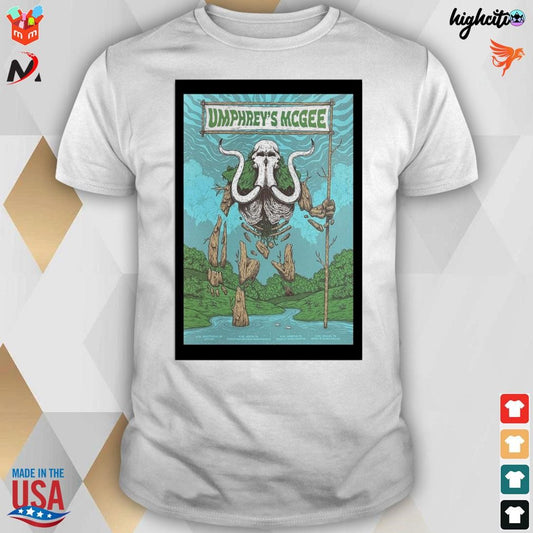 Umphrey's Mcgee april 21 2023 Houston TX poster t-shirt