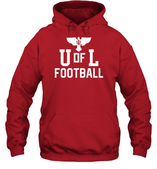 U Of L - Ali Football Red Po Hoodie